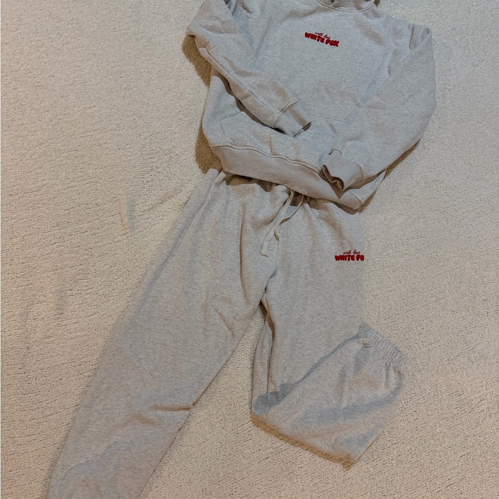 White Fox Boutique Gray Track Pants & Joggers